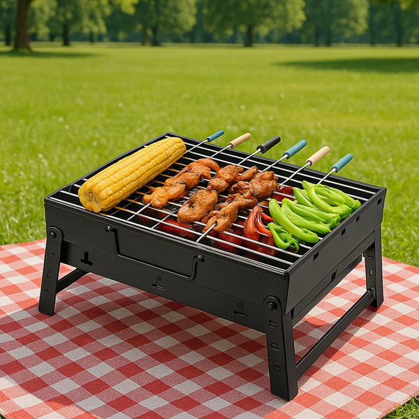 A Barbecue Grill used for making barbecue of types of food stuffs like vegetables, chicken meat etc.