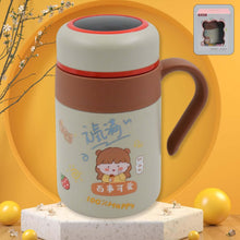 Stainless Steel Mug / Bottle Vacuum Insulated Cup with Handle & Small cup, Tumbler (550 ML) on a decorative background