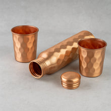Diamond Cut Copper Gift Box Set