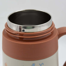 Stainless Steel Mug / Bottle Vacuum Insulated Cup with Handle & Small cup, Tumbler (550 ML) showing interior design.