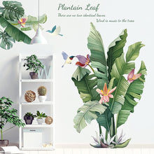 Large Plantain Leaf Wall Sticker 90x60 cm - (1 Pc)