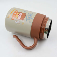 Stainless Steel Mug / Bottle Vacuum Insulated Cup with Handle & Small cup, Tumbler (550 ML) in a playful design.