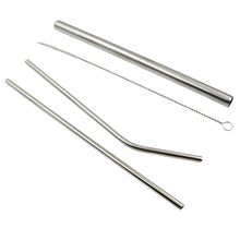 Reusable Stainless Steel Straws with Case for Drinking (4 Pc, Eco-Friendly)