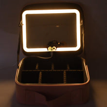 Pink Premium LED Light Makeup Organizer Box (1 Pc)