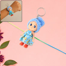2-in-1 Kids Doll Rakhi cum Keychain – Stylish Soft Toy Rakhi for Raksha Bandhan & Daily Use as Bag or Key Ring (Mix Design)
